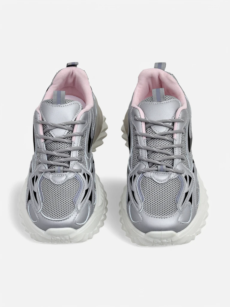 Royalfashion Women's sporty sneakers on a thicker sole Annete