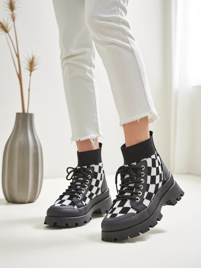 Royalfashion Sieviešu potītes zābaki ar rakstu Zorinose