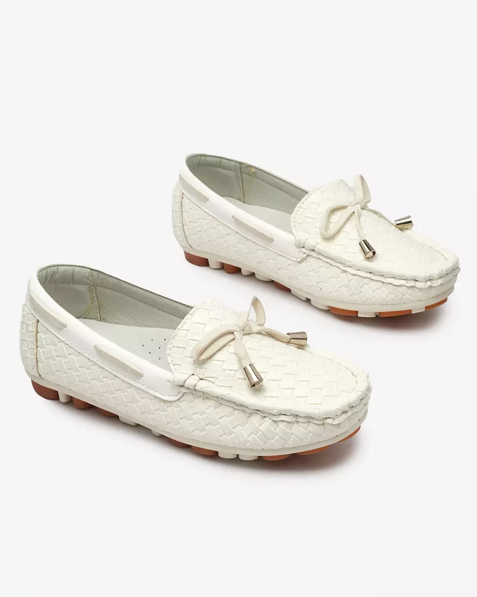 Белые детские мокасины Dannad- Footwear