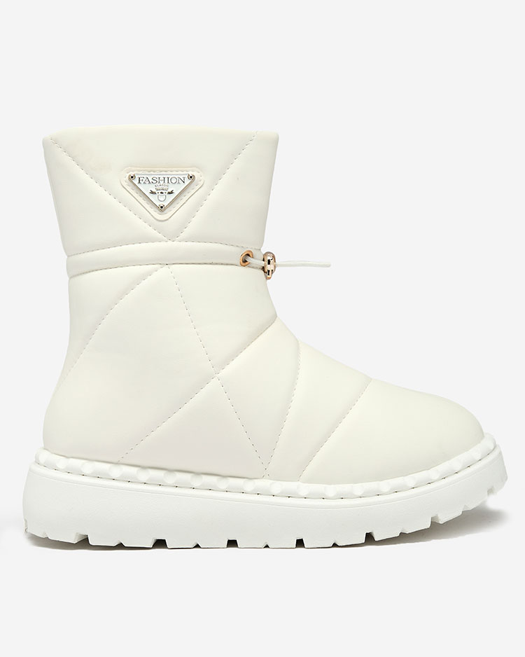 Royalfashion Белые женские сапоги a'la snow boots Oterika