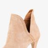 Светло-коричневые женские сапоги на шпильке Annalisa - Обувь