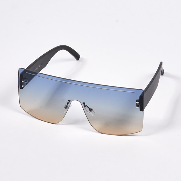 Женские синие квадратные солнцезащитные очки - Аксессуары